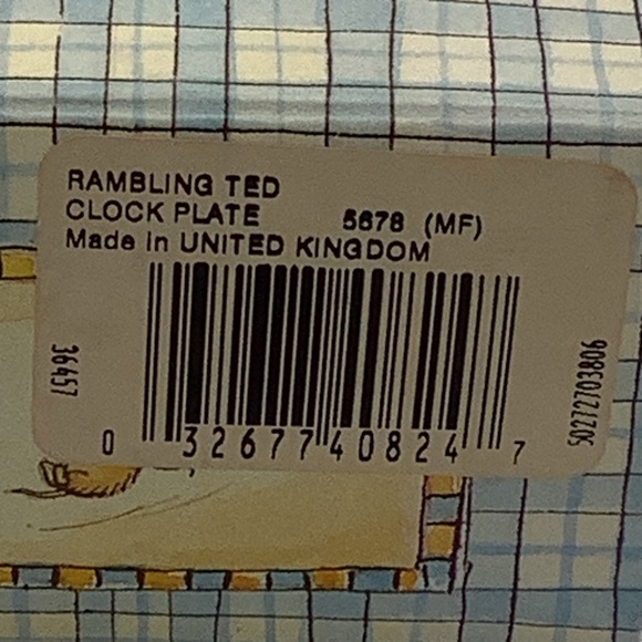 Vintage Wedgwood England Rambling Ted Children’s Wall Clock - Picture 14 of 15